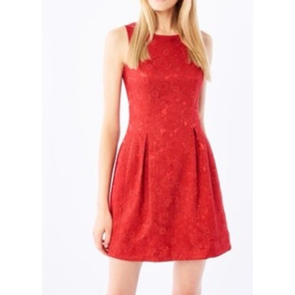 American Living Ralph Lauren Dress 4 Pink Red Sleeveless Washable Career Church